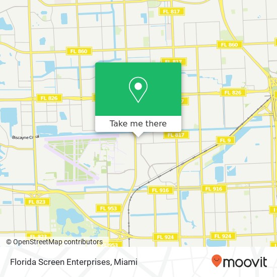 Florida Screen Enterprises map