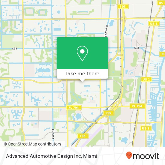 Advanced Automotive Design Inc map