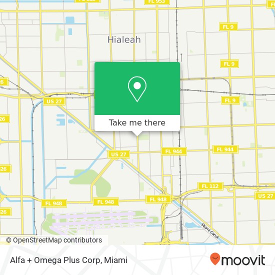 Mapa de Alfa + Omega Plus Corp
