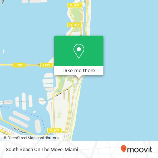 South Beach On The Move map