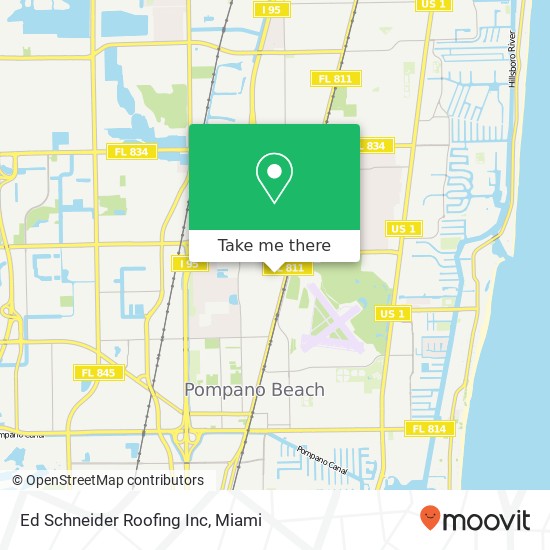Mapa de Ed Schneider Roofing Inc