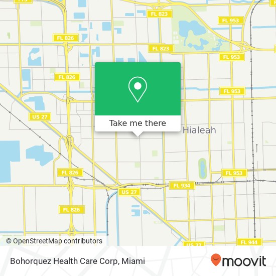 Bohorquez Health Care Corp map