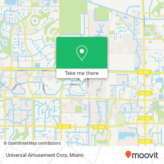 Universal Amusement Corp map