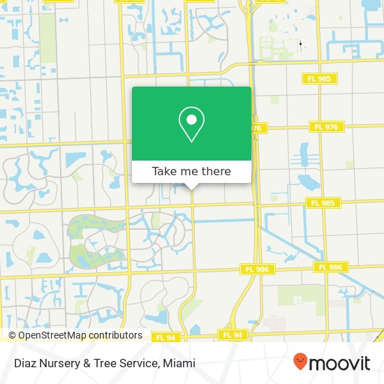 Mapa de Diaz Nursery & Tree Service