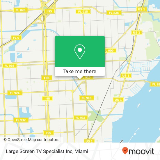 Mapa de Large Screen TV Specialist Inc