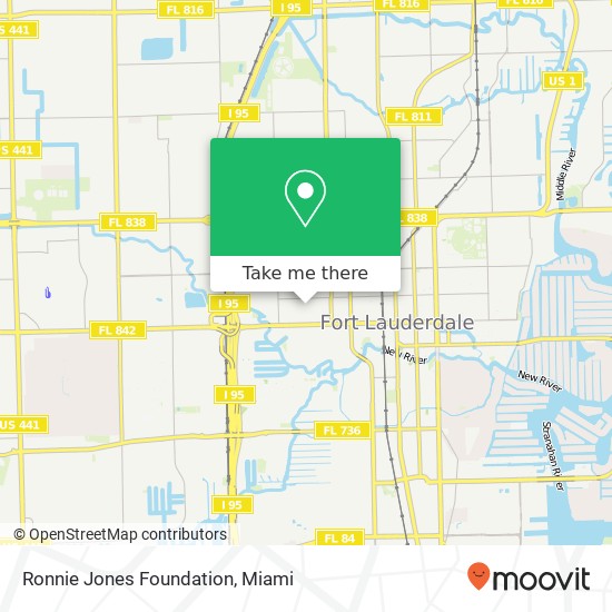 Mapa de Ronnie Jones Foundation