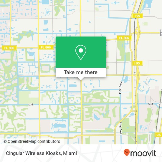 Mapa de Cingular Wireless Kiosks