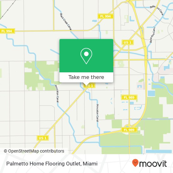 Mapa de Palmetto Home Flooring Outlet