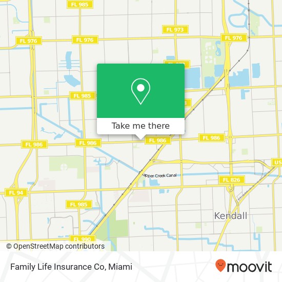 Family Life Insurance Co map