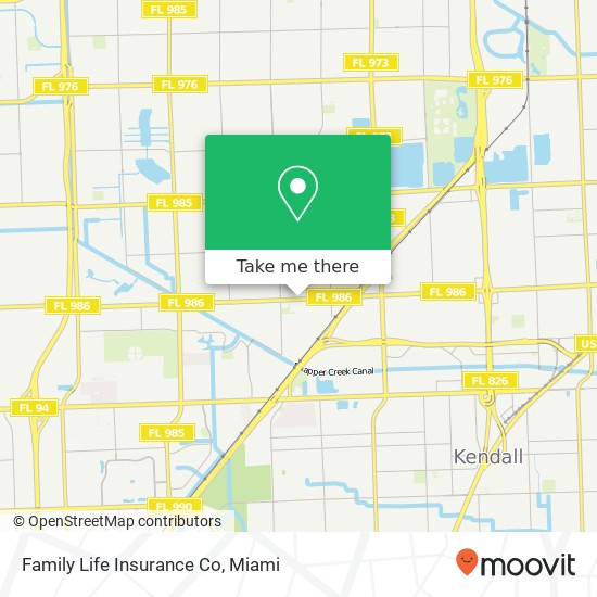 Mapa de Family Life Insurance Co