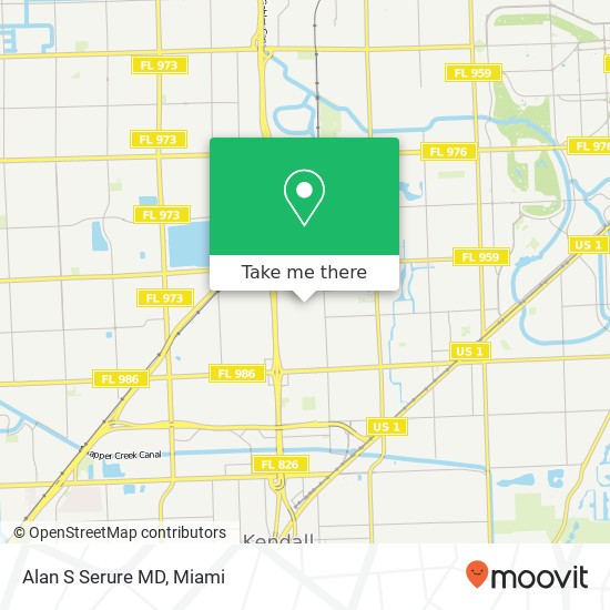 Alan S Serure MD map