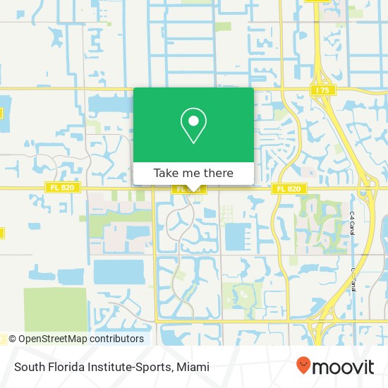 Mapa de South Florida Institute-Sports
