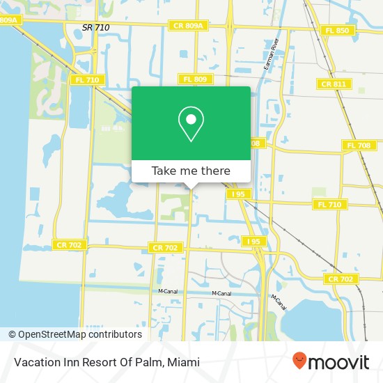 Mapa de Vacation Inn Resort Of Palm