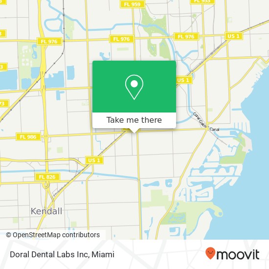 Doral Dental Labs Inc map