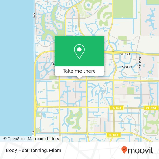 Mapa de Body Heat Tanning