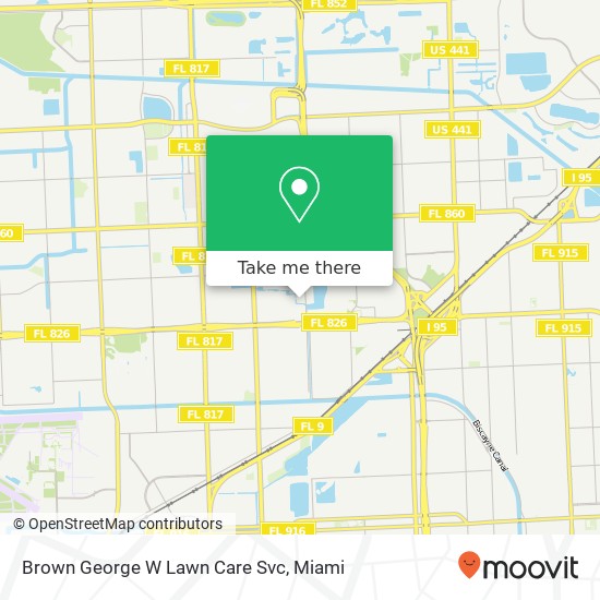 Mapa de Brown George W Lawn Care Svc