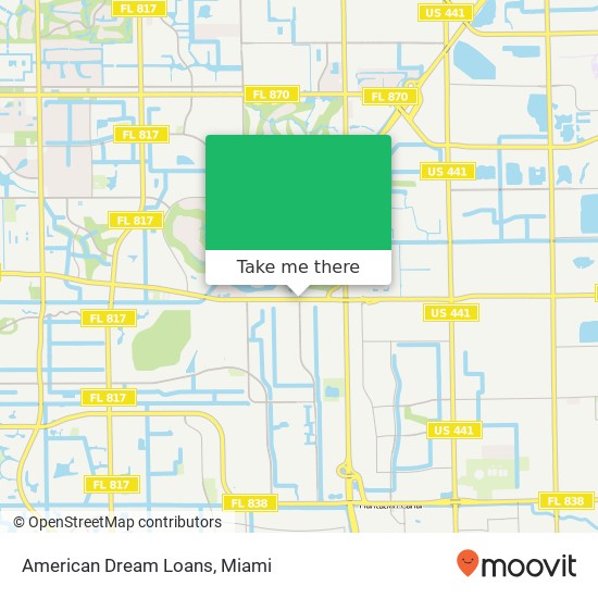Mapa de American Dream Loans