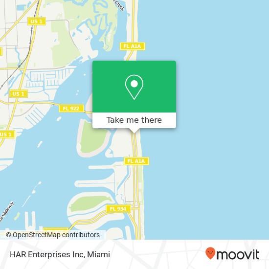 HAR Enterprises Inc map