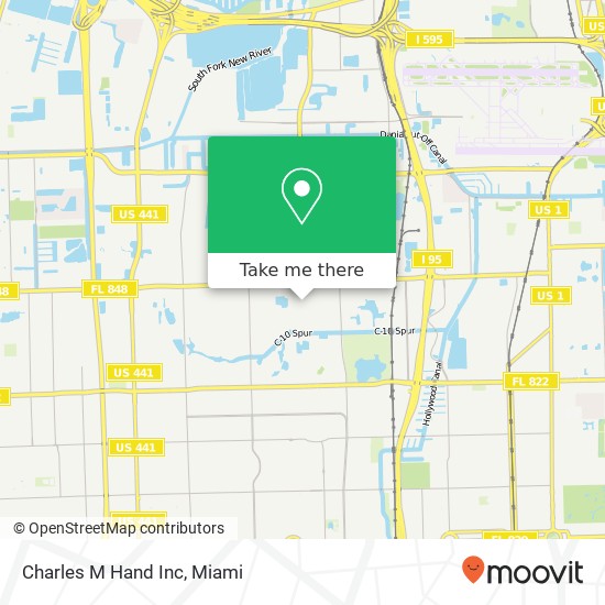 Charles M Hand Inc map