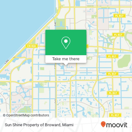 Sun Shine Property of Broward map