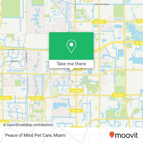 Mapa de Peace of Mind Pet Care