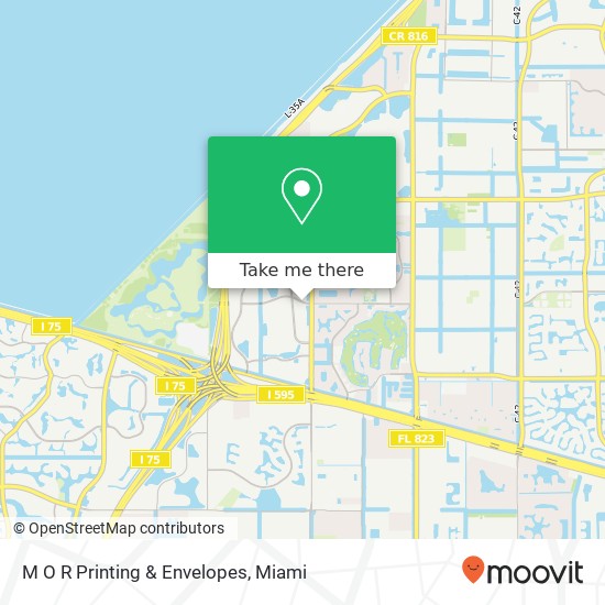 M O R Printing & Envelopes map