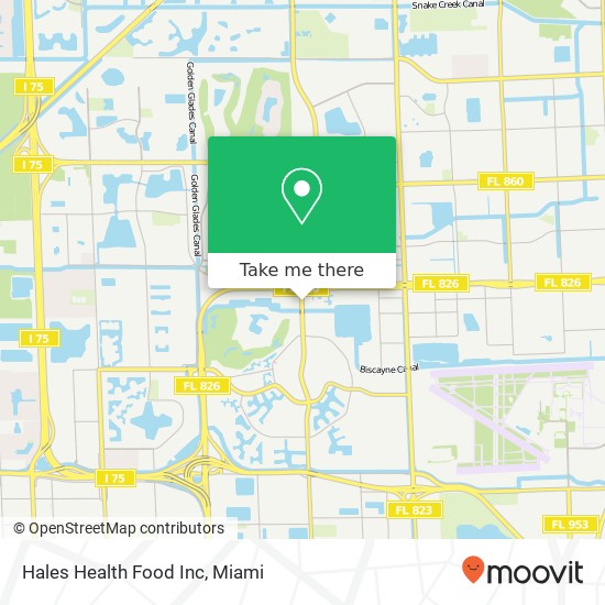 Hales Health Food Inc map