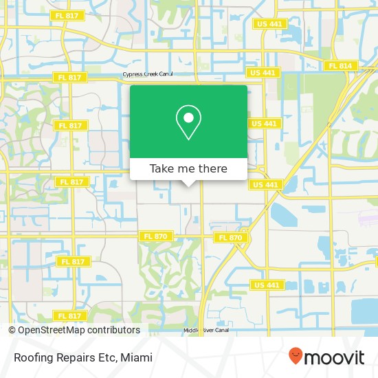 Roofing Repairs Etc map