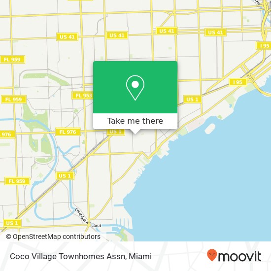 Mapa de Coco Village Townhomes Assn
