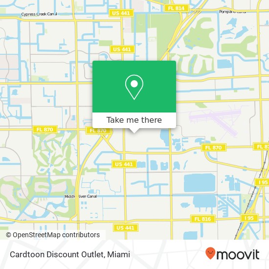 Cardtoon Discount Outlet map