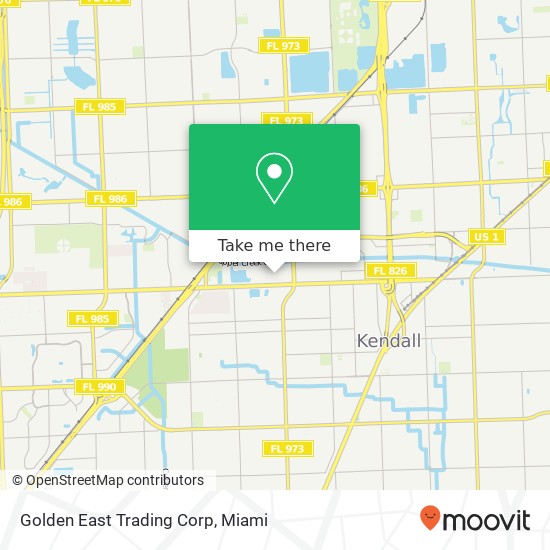 Golden East Trading Corp map