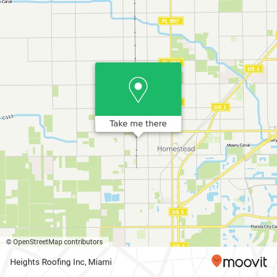 Heights Roofing Inc map