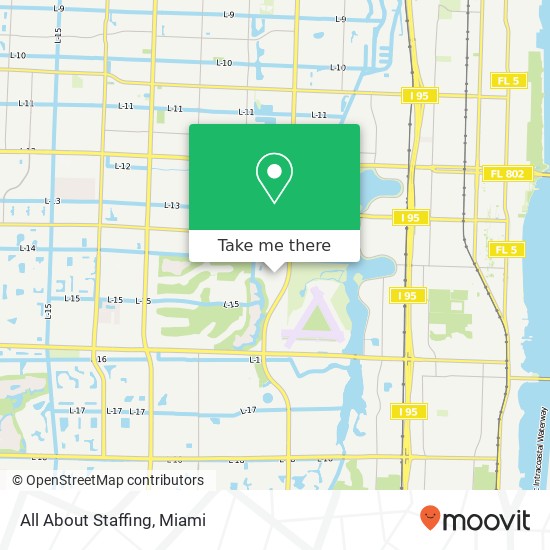 Mapa de All About Staffing