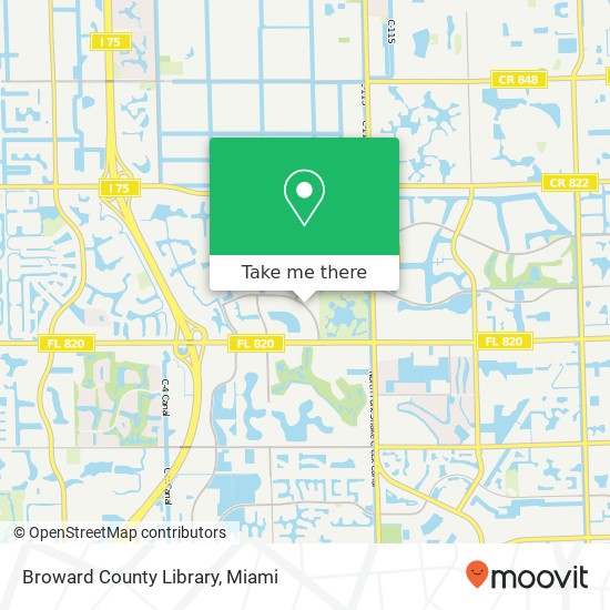 Broward County Library map