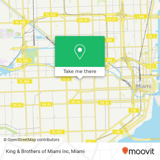 King & Brothers of Miami Inc map