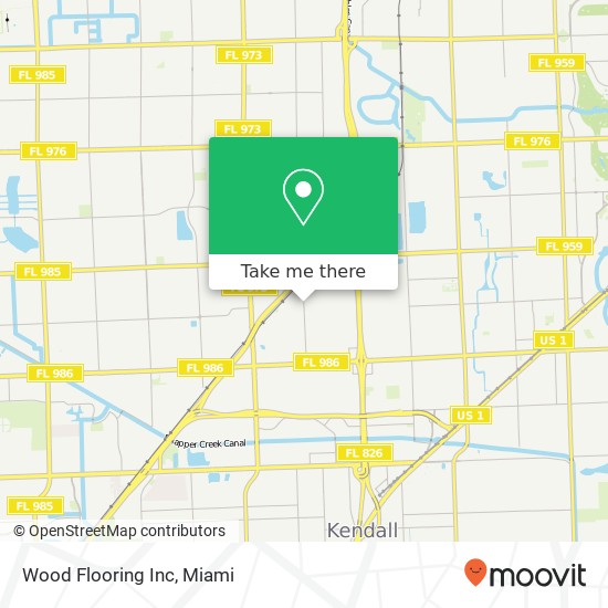 Mapa de Wood Flooring Inc