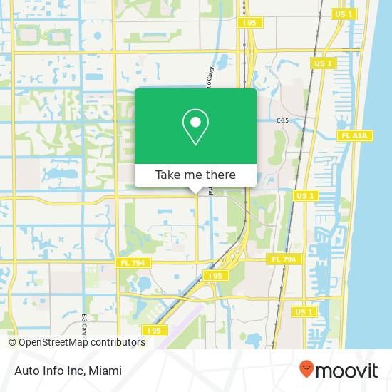 Auto Info Inc map