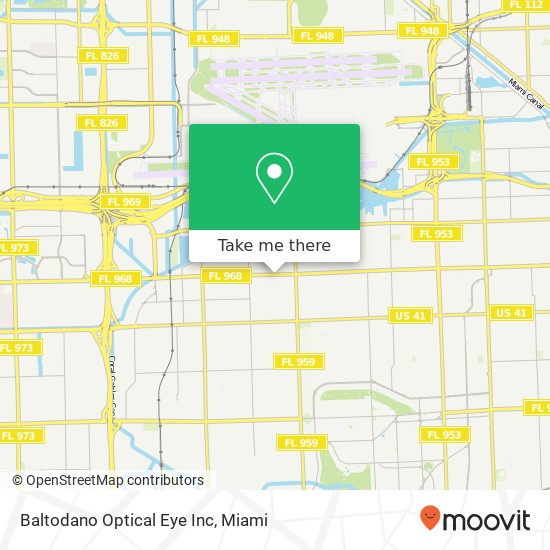 Mapa de Baltodano Optical Eye Inc