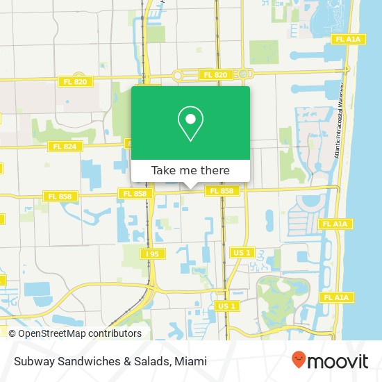 Subway Sandwiches & Salads map