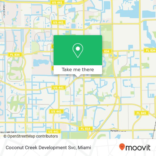 Coconut Creek Development Svc map