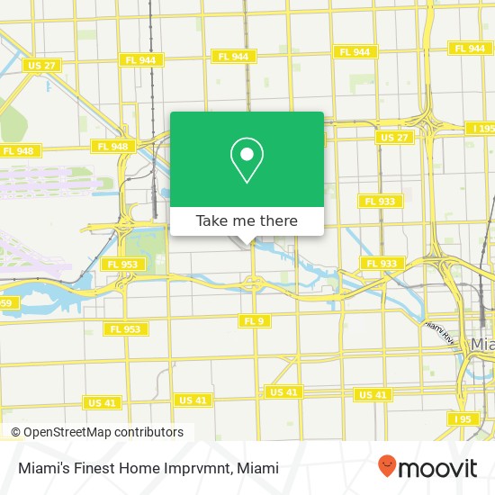 Miami's Finest Home Imprvmnt map