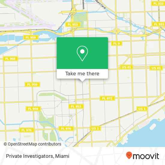 Private Investigators map