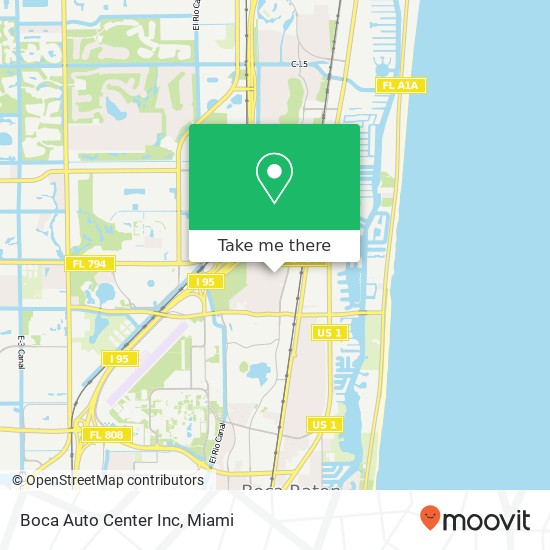 Boca Auto Center Inc map