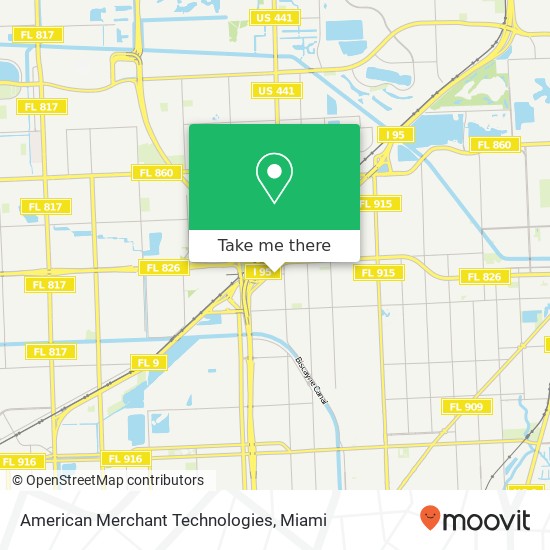 American Merchant Technologies map