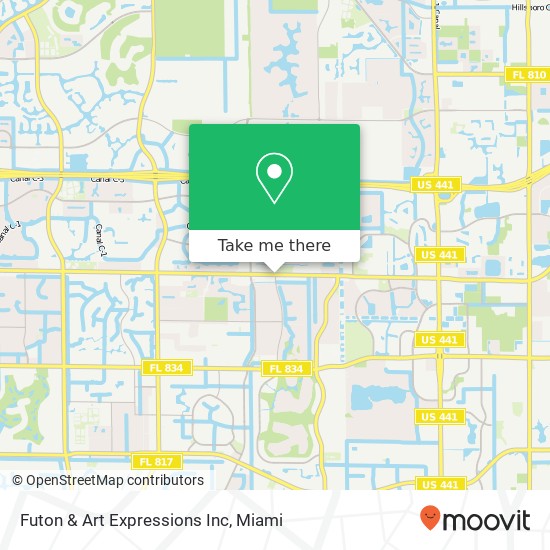 Futon & Art Expressions Inc map