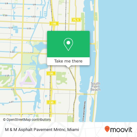 M & M Asphalt Pavement Mntnc map