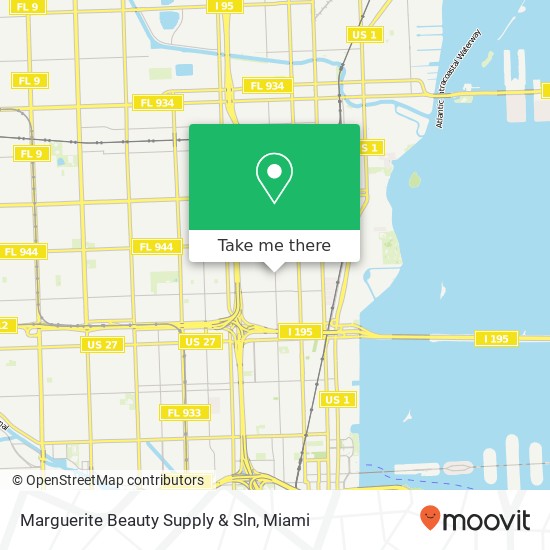 Mapa de Marguerite Beauty Supply & Sln