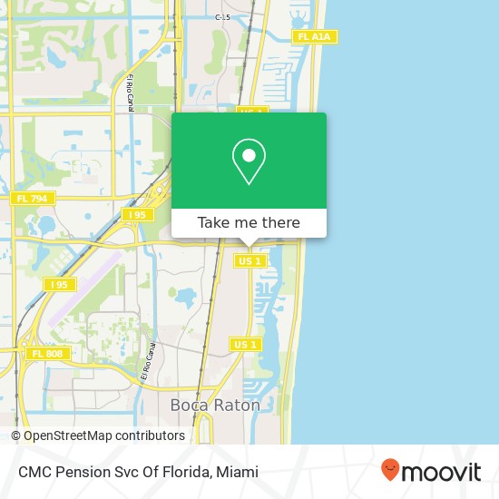 Mapa de CMC Pension Svc Of Florida