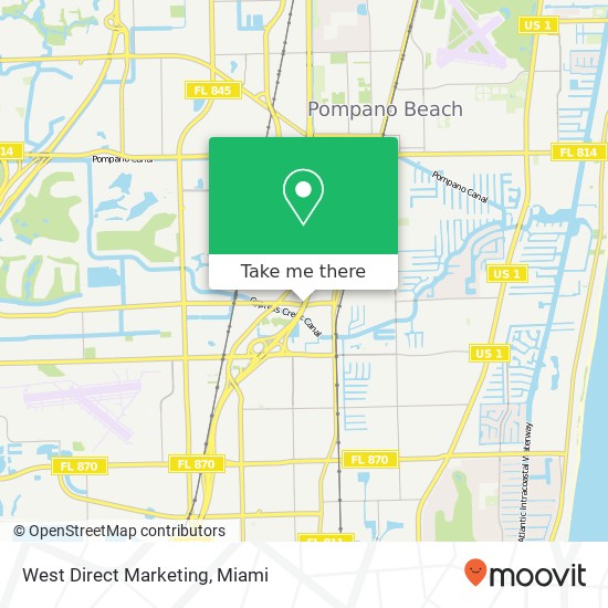 West Direct Marketing map