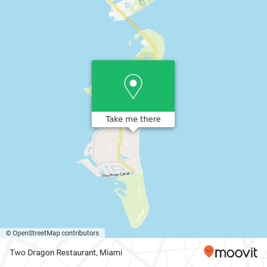Mapa de Two Dragon Restaurant
